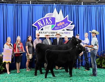 Reserve Grand Champion Bred-and-owned Cow-calf Pair