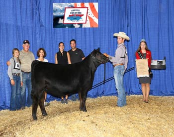 Bred-and-owned Early Senior Heifer Calf Champion