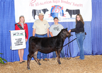 Reserve Junior Heifer Calf Champion