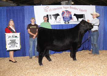 Bred-and-owned Reserve Junior Champion Heifer